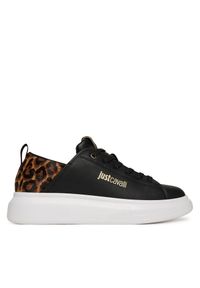 Sneakersy Just Cavalli. Kolor: czarny