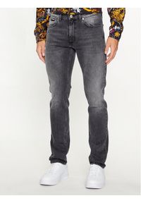 Just Cavalli Jeansy 75OAB5S0 Czarny Slim Fit. Kolor: czarny