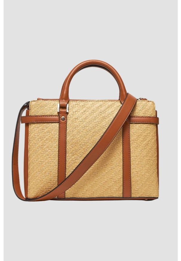 Guess - GUESS Beżowa torebka Emilee Luxury. Kolor: beżowy