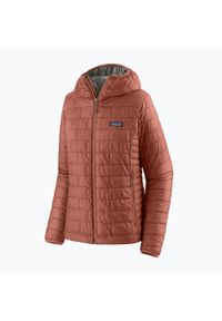 Kurtka ocieplana damska Patagonia Nano Puff Hoody. Kolor: czerwony. Sport: turystyka piesza