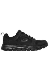 skechers - Buty męskie Skechers Track Knockhill 232001BBK - czarne. Okazja: na co dzień. Zapięcie: sznurówki. Kolor: czarny. Materiał: skóra, guma. Szerokość cholewki: normalna. Model: Skechers Sport