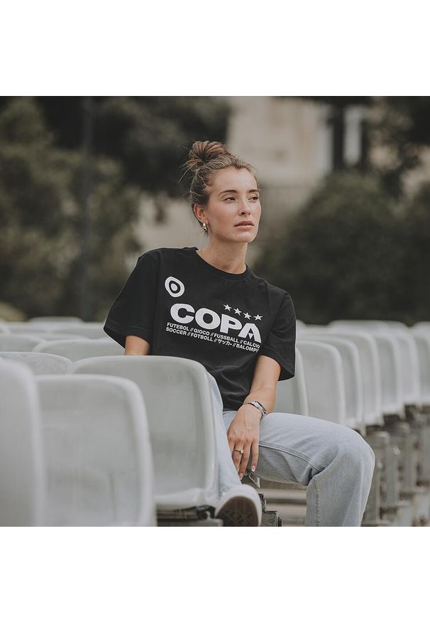COPA FOOTBALL - Koszulka dla dorosłych - COPA Básica - Preto. Kolor: czarny. Sport: piłka nożna