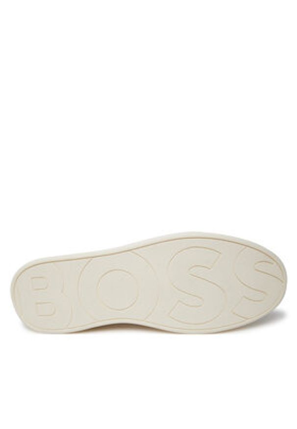 BOSS Sneakersy Clint 50544260 10249945 01 Biały. Kolor: biały. Materiał: skóra