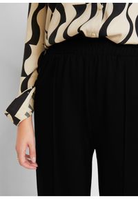 bonprix - Spodnie Marlena z dżerseju. Kolor: czarny. Materiał: jersey #2