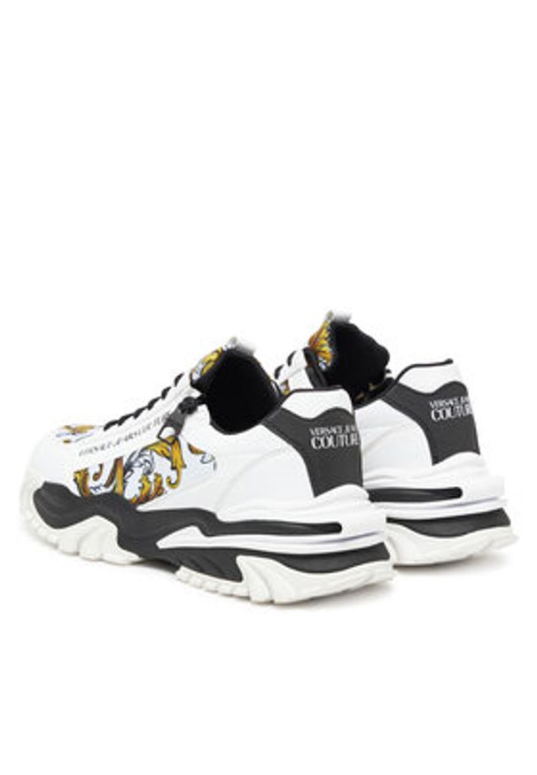 Versace Jeans Couture Sneakersy 78YA3SI5 Biały. Kolor: biały. Materiał: materiał