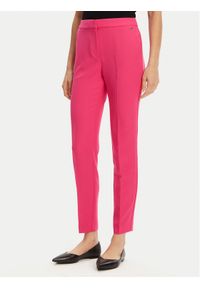Hugo - HUGO Spodnie materiałowe Hagonia-1 50539991 Różowy Slim Fit. Kolor: różowy. Materiał: syntetyk
