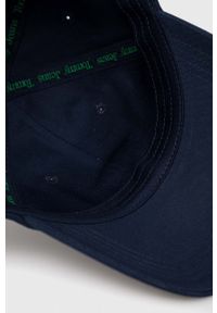 Tommy Jeans czapka z daszkiem bawełniana kolor granatowy wzorzysta. Kolor: niebieski. Materiał: bawełna #2