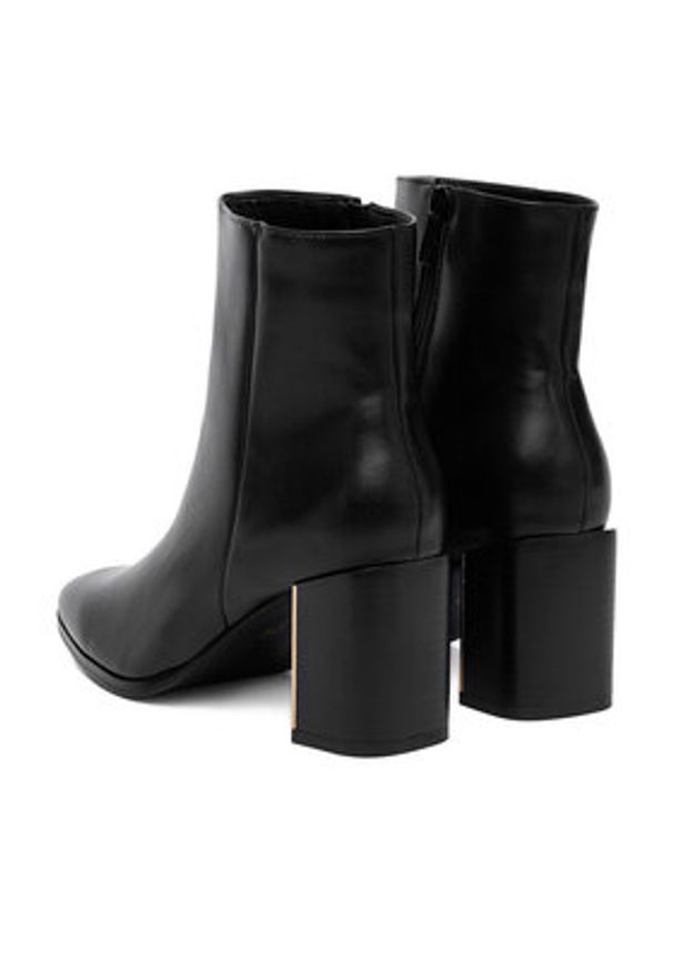 DeeZee Botki 1626 Czarny. Kolor: czarny. Materiał: materiał, skóra