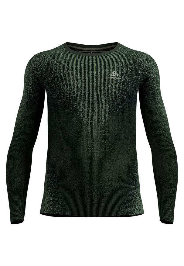 Bielizna termoaktywna z długim rękawem Odlo BL TOP crew neck l/s. Kolor: zielony. Długość rękawa: długi rękaw. Długość: długie. Sport: bieganie