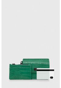 United Colors of Benetton portfel damski kolor zielony. Kolor: zielony #4