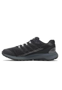 Buty do biegania męskie Merrell Fly Strike Gtx. Zapięcie: sznurówki. Kolor: wielokolorowy. Materiał: materiał, tkanina, syntetyk. Szerokość cholewki: normalna