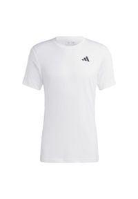 Koszulka do tenisa męska Adidas Tennis FreeLift Tee. Kolor: biały. Materiał: materiał. Sport: tenis