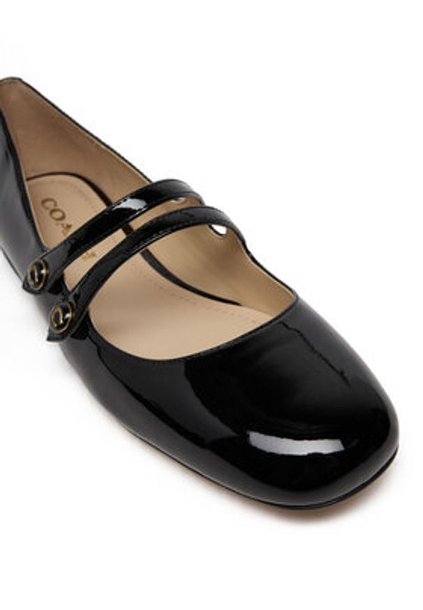 Coach Baleriny Winley Mary Jane CX042 Czarny. Kolor: czarny. Materiał: skóra, lakier