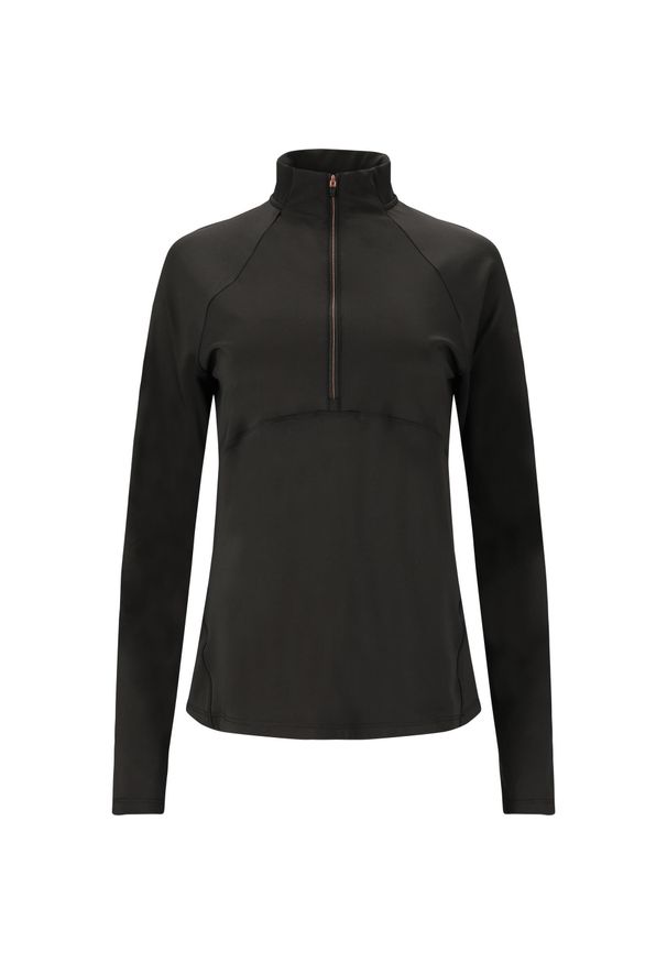 ENDURANCE - Bluza midlayer damska Endurance Lucile. Kolor: czarny. Długość rękawa: długi rękaw