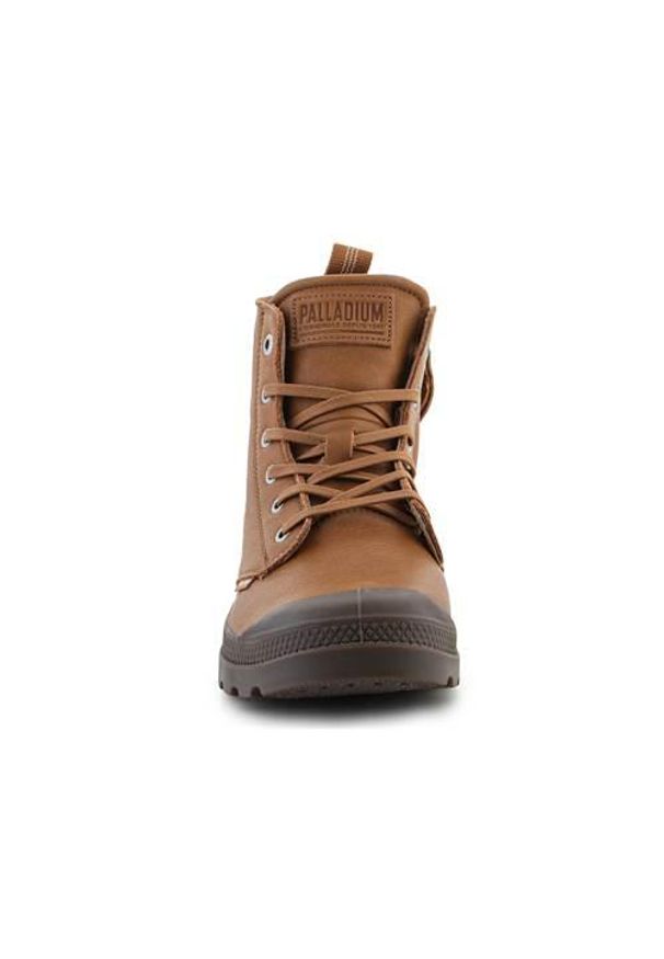 Buty Palladium Pampa Zip Lth Ess. Zapięcie: zamek. Kolor: brązowy. Materiał: skóra