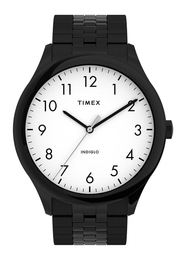 Timex zegarek TW2U39800 Easy Reader. Kolor: czarny. Materiał: materiał