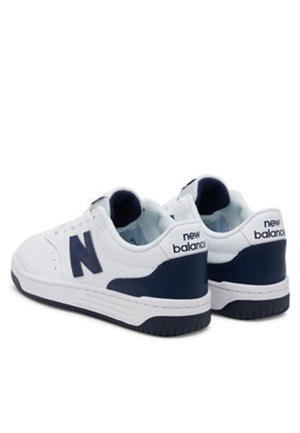 New Balance Sneakersy GSB80WB Biały. Kolor: biały. Materiał: skóra