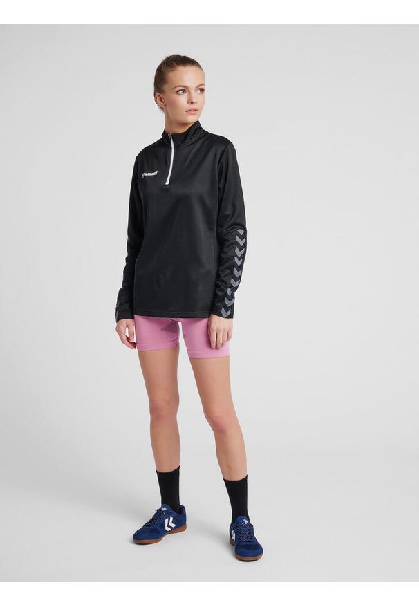 Hummel - Bluza Kurtka HUMMEL HML AUTHENTIC Women Poly Zip Jacket damska. Kolor: czarny, biały, wielokolorowy. Materiał: poliester. Sport: fitness