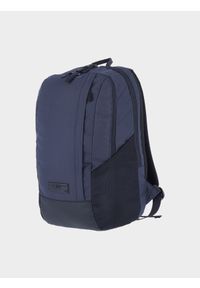 4f - Plecak miejski (20 L) z kieszenią na laptop - granatowy. Kolor: niebieski. Materiał: syntetyk, materiał. Wzór: gładki. Styl: casual, elegancki