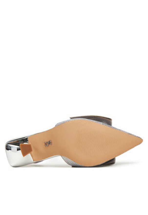 Steve Madden Sandały Niteowl-R SM11003534 Srebrny. Kolor: srebrny. Materiał: materiał