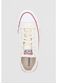 Converse - Tenisówki. Nosek buta: okrągły. Zapięcie: sznurówki. Kolor: beżowy. Materiał: guma