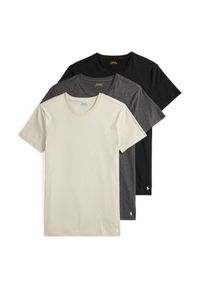 Polo Ralph Lauren Komplet 3 t-shirtów 714830304037 Kolorowy Slim Fit. Typ kołnierza: polo. Materiał: bawełna. Wzór: kolorowy