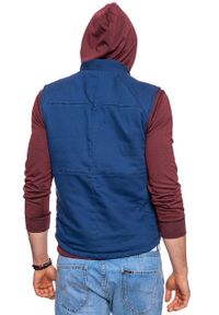 Wrangler - WRANGLER KNITTED VEST NAVY W6526LD35. Długość rękawa: bez rękawów #4