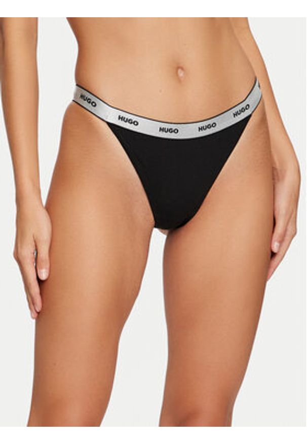 Hugo - HUGO Komplet stringów Fivepack 50527208 Kolorowy. Materiał: bawełna. Wzór: kolorowy