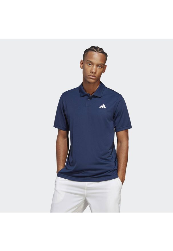 Adidas - Club Tennis Polo Shirt. Typ kołnierza: polo. Kolor: niebieski. Materiał: materiał