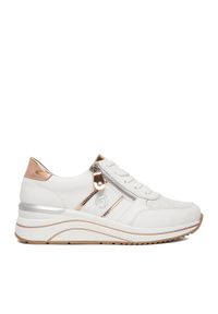 Remonte Sneakersy D0T04-80 Biały. Kolor: biały. Materiał: syntetyk, skóra #1