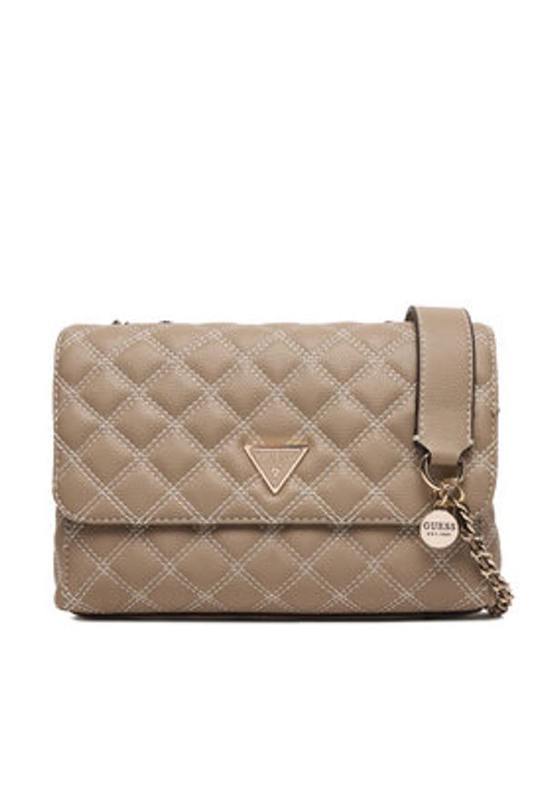 Guess Torebka Giully II HWBQ96 73200 Beżowy. Kolor: beżowy. Materiał: skórzane