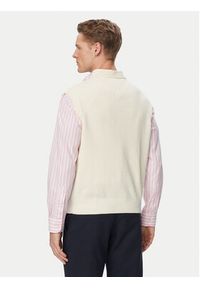 TOMMY HILFIGER - Tommy Hilfiger Sweter MW0MW43244 Kremowy Regular Fit. Kolor: kremowy. Materiał: bawełna #4