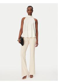 Rinascimento Spodnie materiałowe CFC0127875003 Beżowy Straight Fit. Kolor: beżowy. Materiał: syntetyk #4