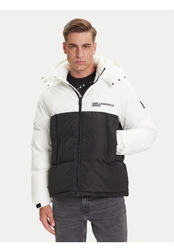 Karl Lagerfeld Jeans Kurtka zimowa A3M15034 Czarny Regular Fit. Kolor: czarny. Materiał: syntetyk. Sezon: zima