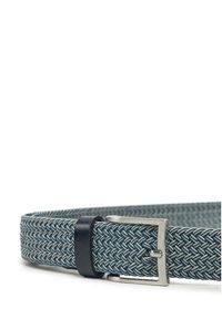 Guess Pasek Męski BMSOFD P5235 Niebieski. Kolor: niebieski. Materiał: materiał