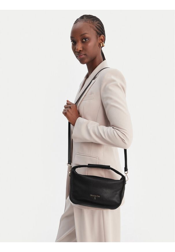 Patrizia Pepe Torebka 8B0316/L177-K103 Czarny. Kolor: czarny. Materiał: skórzane