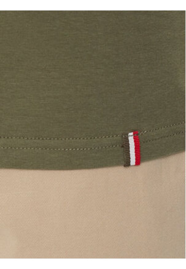 Aeronautica Militare T-Shirt AM1UTI001 Khaki Regular Fit. Kolor: brązowy. Materiał: bawełna