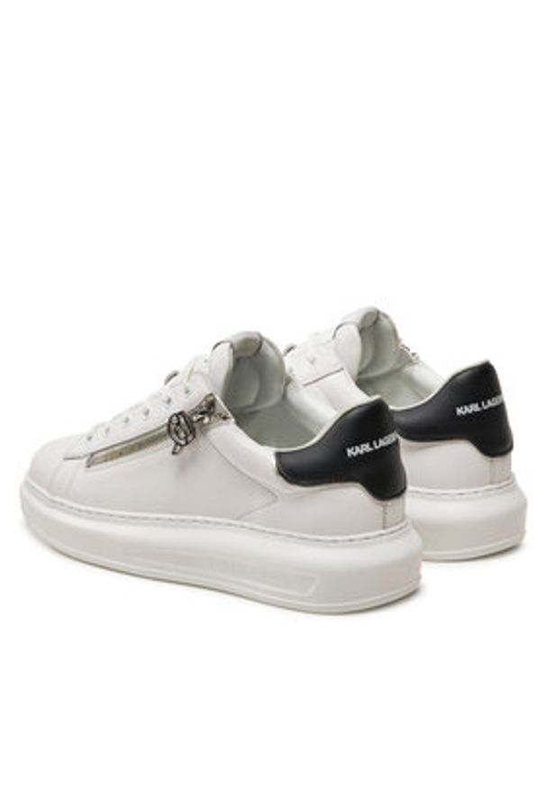 Karl Lagerfeld - KARL LAGERFELD Sneakersy KL52564 Biały. Kolor: biały. Materiał: skóra
