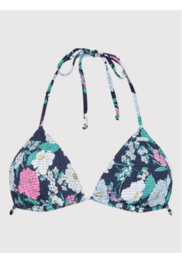 Roxy Góra od bikini Blossom Babe Smocked ERJX304699 Granatowy. Kolor: niebieski. Materiał: syntetyk