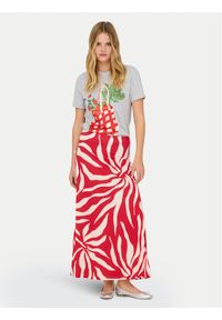 only - ONLY Spódnica maxi Chigo Sakura 15366894 Czerwony Regular Fit. Kolor: czerwony. Materiał: syntetyk #1