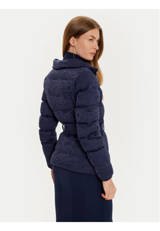 Elisabetta Franchi Kurtka przejściowa PI-70D-46E2-V300 Granatowy Regular Fit. Kolor: niebieski. Materiał: syntetyk