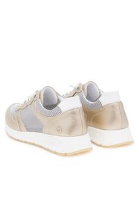 Remonte Sneakersy D2G03-90 Złoty. Kolor: złoty. Materiał: materiał