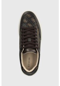 Guess sneakersy PARMA 4G kolor brązowy FM8PAG LEA12. Nosek buta: okrągły. Zapięcie: sznurówki. Kolor: brązowy #2
