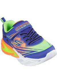 skechers - Adidasy Skechers Flex-glow Ultra, Dzieci. Kolor: niebieski. Materiał: materiał