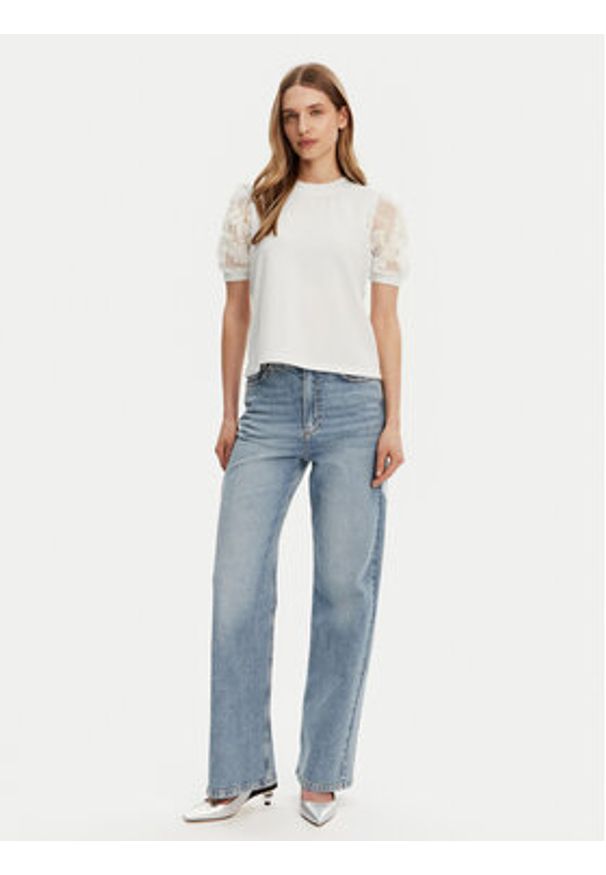 JDY Bluzka Fairview 15347021 Biały Regular Fit. Kolor: biały. Materiał: bawełna