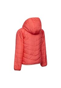 TRESPASS - Dziecięca Dwustronna Ocieplana Kurtka Dessie. Kolor: pomarańczowy. Materiał: puch. Styl: sportowy