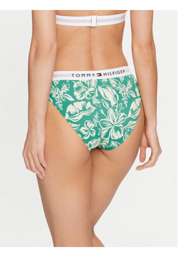 TOMMY HILFIGER - Tommy Hilfiger Dół od bikini UW0UW05365 Zielony. Kolor: zielony. Materiał: syntetyk
