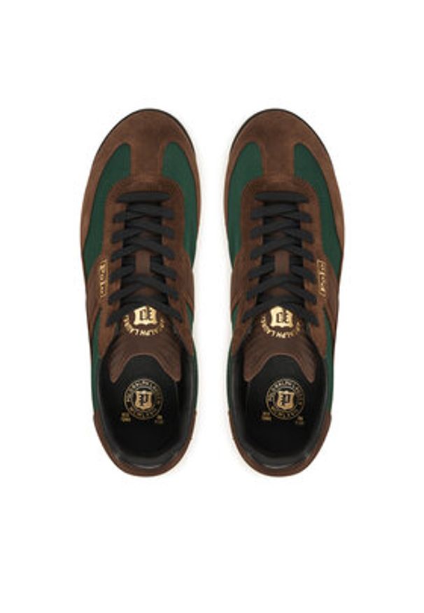 Polo Ralph Lauren Sneakersy 809974046001 Brązowy. Kolor: brązowy. Materiał: skóra, zamsz