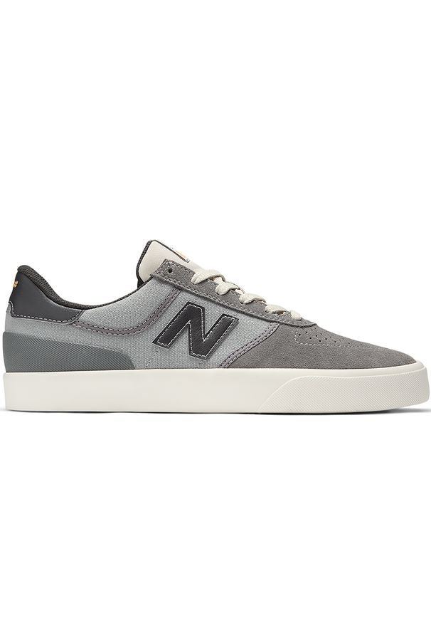 Buty męskie New Balance Numeric NM272LMP – szare. Kolor: szary. Materiał: zamsz, dresówka. Szerokość cholewki: normalna. Sport: skateboard