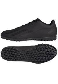 Adidas - Buty piłkarskie adidas X Crazyfast.4 Tf M IE1577 czarne. Zapięcie: sznurówki. Kolor: czarny. Materiał: syntetyk, guma. Sport: piłka nożna